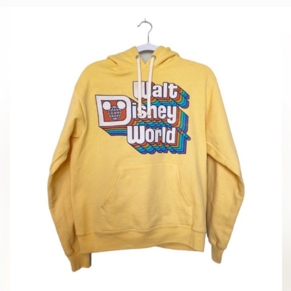 Disney Yellow Walt Disney World Retro Graphic Crewneck Sweatshirt - Picture 3 of 4